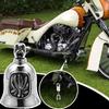 Bell For Motorcycle Biker Luck Riding Bell Motorcycle Maple Leaves Design Clear Sound Punk Art For Urban-Commuting Cruising