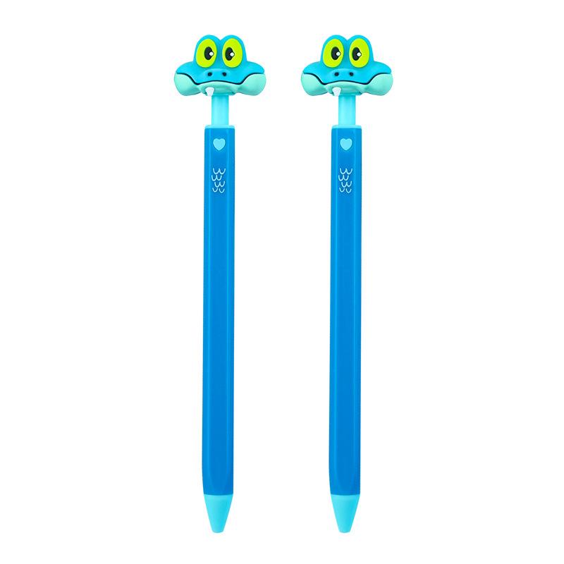 Cartoon Animal New Style High-Aesthetic Gary Snake Press-Button Ballpoint Pen Stress-Relief Pen Creative Niche