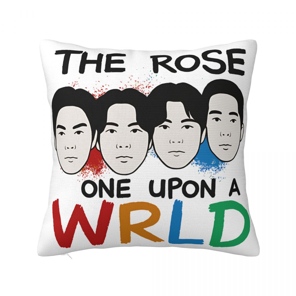 Living Room Decoration The Rose Once Upon AWRLD Kpop Pillowcases Merch Pillow Covers Zipper Multi-Size 12x12Inch