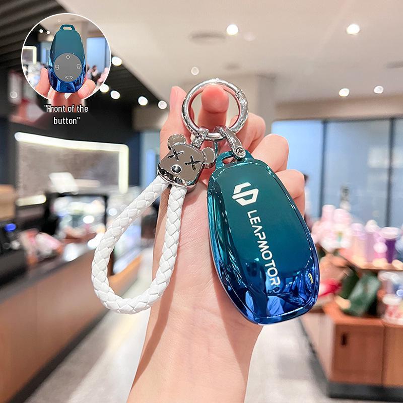 Leapmotor T03/S01 Key Case for Men & Women - Protective Car Remote Cover, 2021 Model