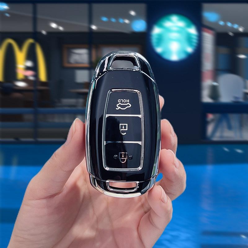 3 4 5 Buttons For Hyundai I30 Ix35 Kona Encino Solaris Azera Grandeur Ig Accent Santa Fe Palisade Keychain Car Key Case Cover