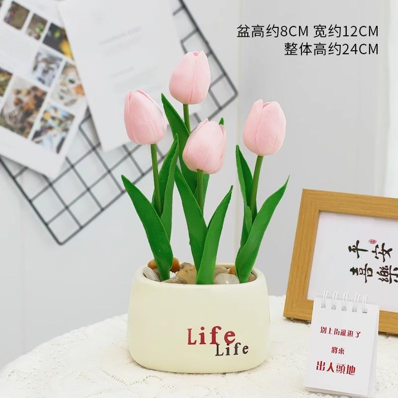 Simulation flower bouquet decoration, living room dining table flower arrangement ornament, table top flower arrangement