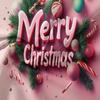 3pcs 3D Merry Christmas Theme Bedding Set, Pink Merry Christmas Alphabet Print Duvet Cover Set (1*Duvet Cover + 2*Pillowcases)