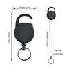 Retractable Keychain Extendable Students Nurse Badge Clip With Carabiner Clip