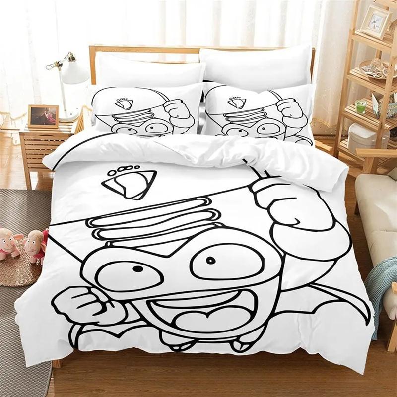 3D Print Super Zings Bedding Set,Duvet Cover Comforter Bed Set Quilt Cover Pillowcase,King Queen Twin Size Boys Girls Adults