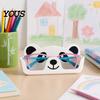Support pour lunettes à rainure sécurisée Support Panda imprimé en 3D, Support de rangement pour lunettes dessin animé mignon pour bureau Organisateur sans bavures Chevet, Antidérapant Anti-rayures