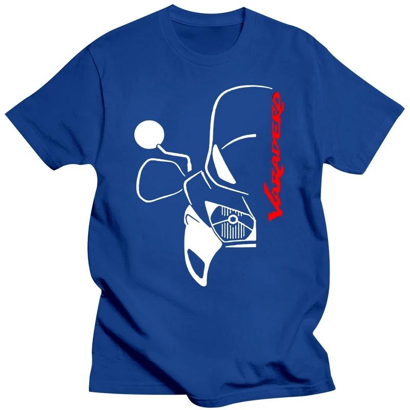 Černé tričko s motocyklem Hon Varadero s oboustranným potiskem Horký výprodej Super módní Letní ležérní Pánské Dobrá kvalita Levné tričko 2024