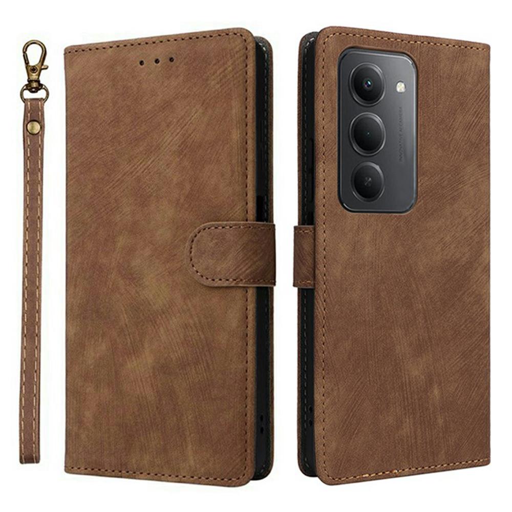 For Xiaomi Redmi 15 5G (Global) (169mm) Case Wallet RFID Blocking PU Leather Phone Cover Stand with Strap