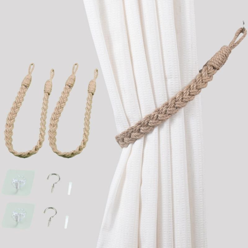 Vorhang Raffhalter 2 Stück, Vorhang Raffhalter Schnallen Halter Haken für Zuhause Außen Schlafzimmer Dekorative Vorhanghalter