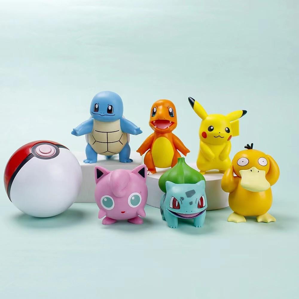Adorable Pikachu Pokemon Can Reach Duck Cartoon Car Doll Cake Hand Decoration Pvc For Enthusiastic Collectors And Fans