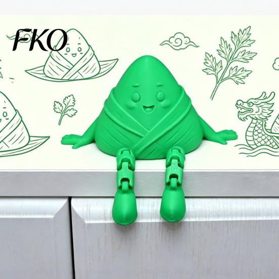 Relaxing Fidget Toy 3D Printed Zongzi Toy, Cute Dragon Boat Festival Dumpling Figurine, Squeeze Desktop Decoration Stress Relief Desk