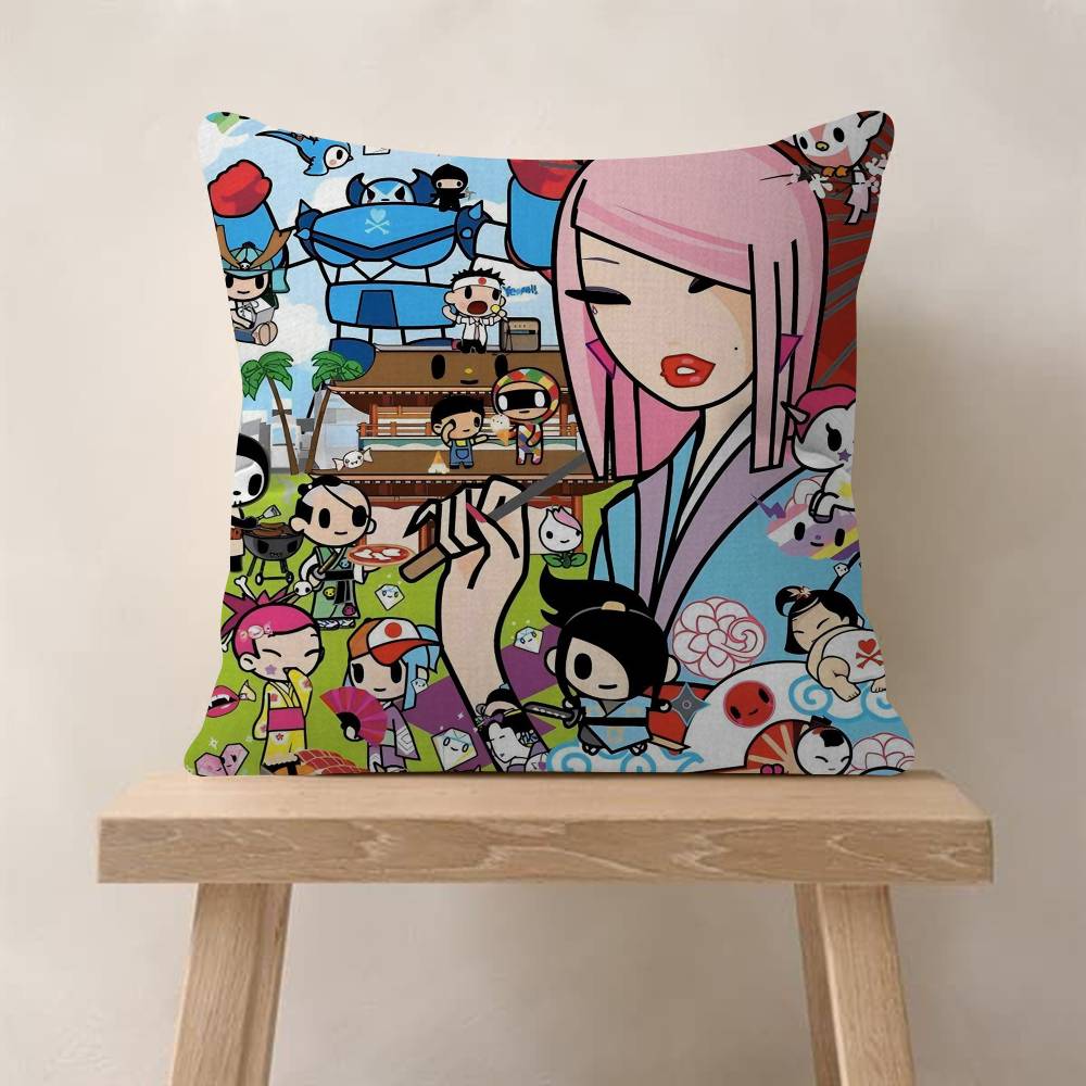 Cartoon Art Kawaii TownTokidokiinside Pillow Anime Pillow Sofa Bed Head Pillow Cover Cushion Cover Fashion
