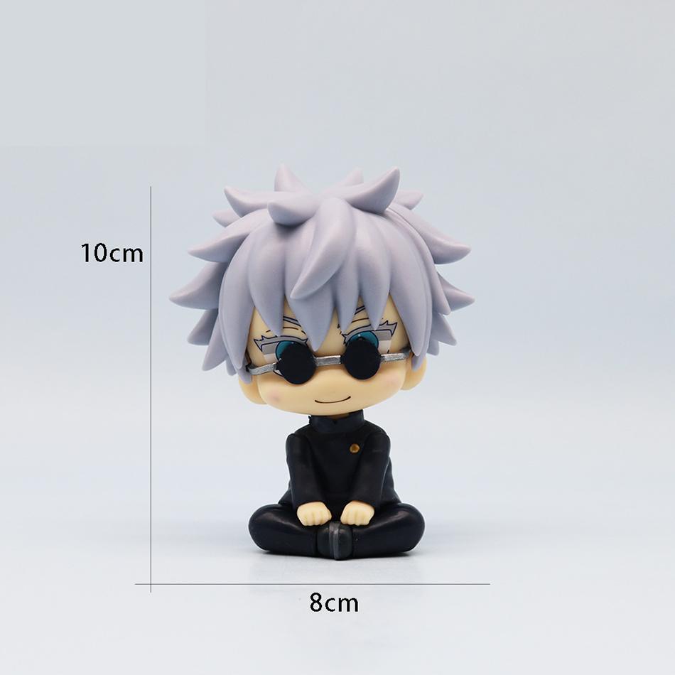 Nová sada 5 ks Jujutsu Kaisen Roztomilý Yuji Itadori Gojo Satoru Q Ver. PVC Akční figurky Anime Figurka Model Hračky Sběratelská Panenka Dárek