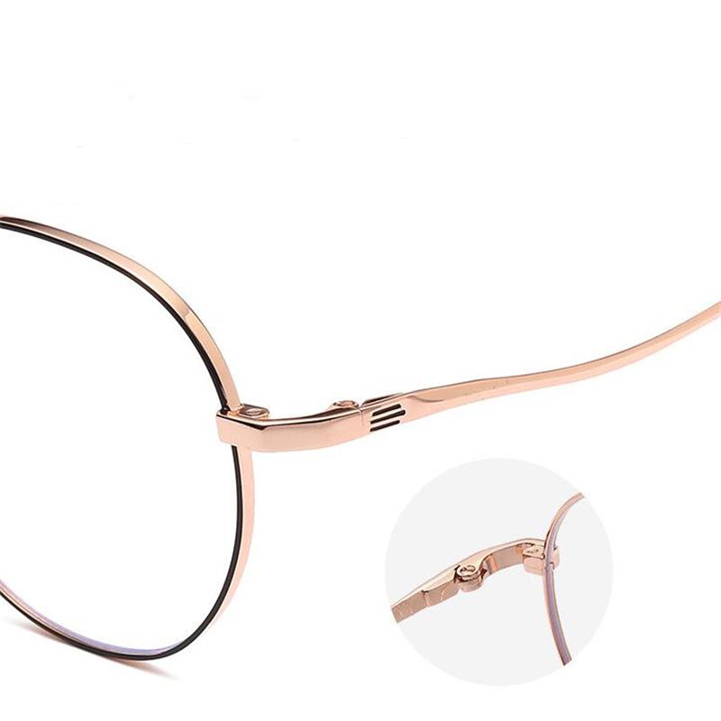 Diopter 0 -0.5 -0.75 Up To -6.0 Alloy Metal Female Male Blue Light Blocking Polygon With Prescription Spectacles Myopia Photochromic Eyeglasses