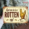 Vintage Metal Rooster Wall Sign for Kitchen