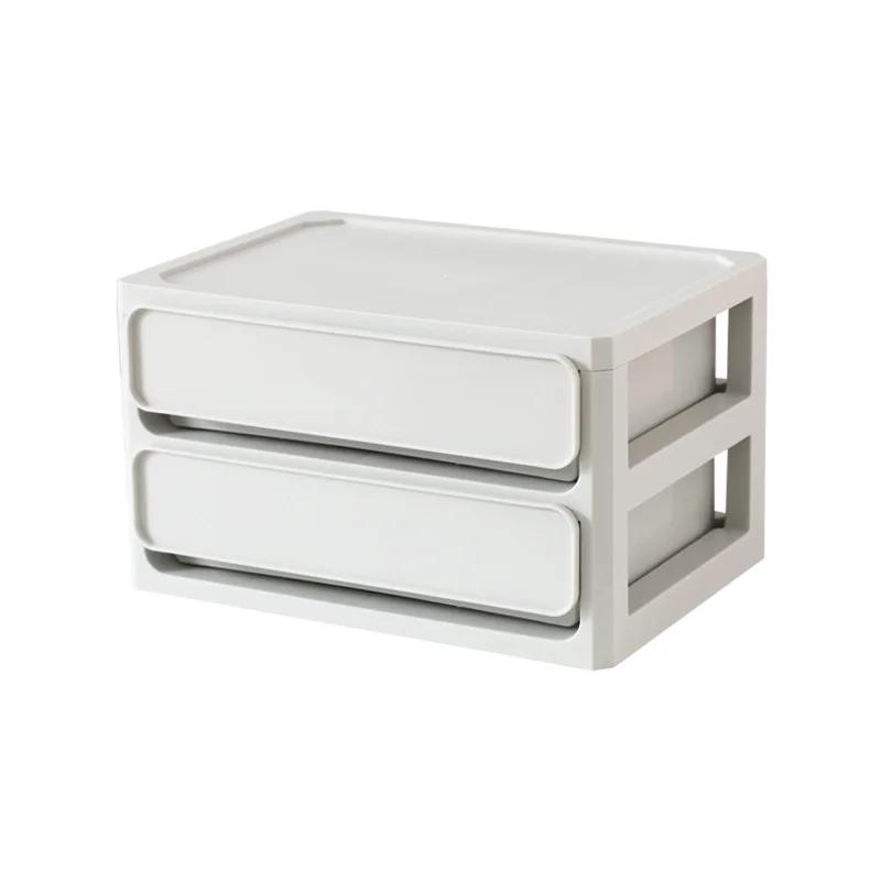 

Desktop organizer box drawer type home office filing cabinet student dormitory miscellaneous storage box dust stackable