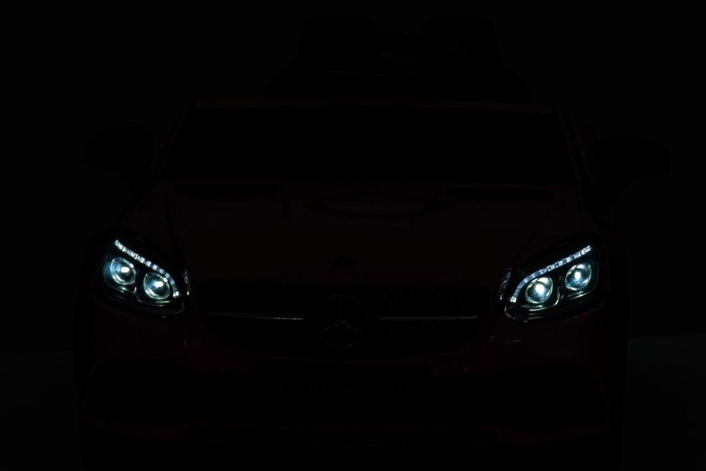 Battery Powered Car Mercedes Benz Slc300 Red, Sounds, Lights, Remote Control