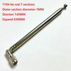 Antenne télescopique polyvalente pour radio, télévision et instrument, longueur 164 mm