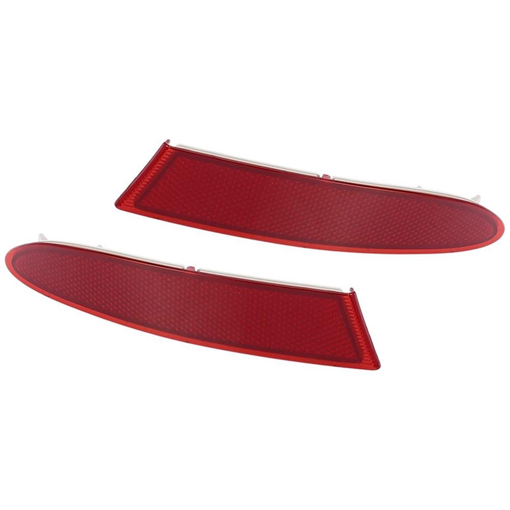 Pair For 2011-2017 BMW X3 F25 Rear Left & Right Bumper Reflector Light Red Lens