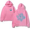 Unisex American Graffiti Print Hooded Sweatshirt