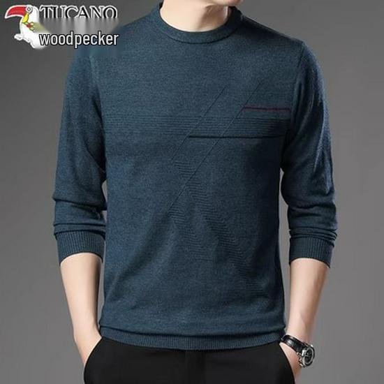 Woodpecker Lightweight Men's Round Neck Knit Sweater