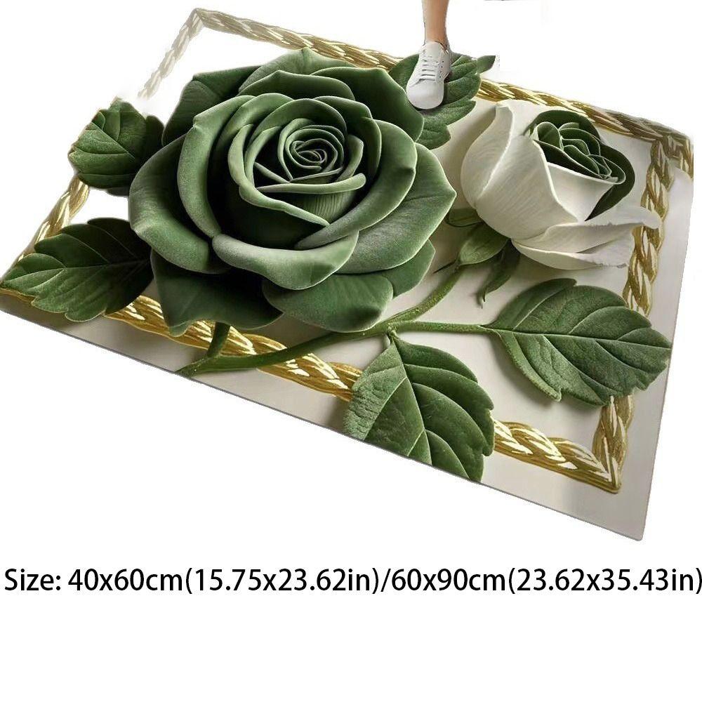 Special-shaped Flower Carpet Soft Bathroom Floor Mat Quick Dry Door Rug  Home Decoration