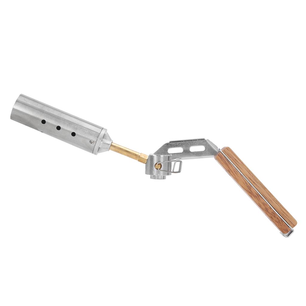 Flamethrower Foldable High Power Outdoor Torch Portable Wooden Handle Houseables Torch for Picnic Cooking