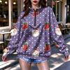 Women's Lightweight Half-Zip Sweatshirt with Print Casual Pullover for Everyday Wear