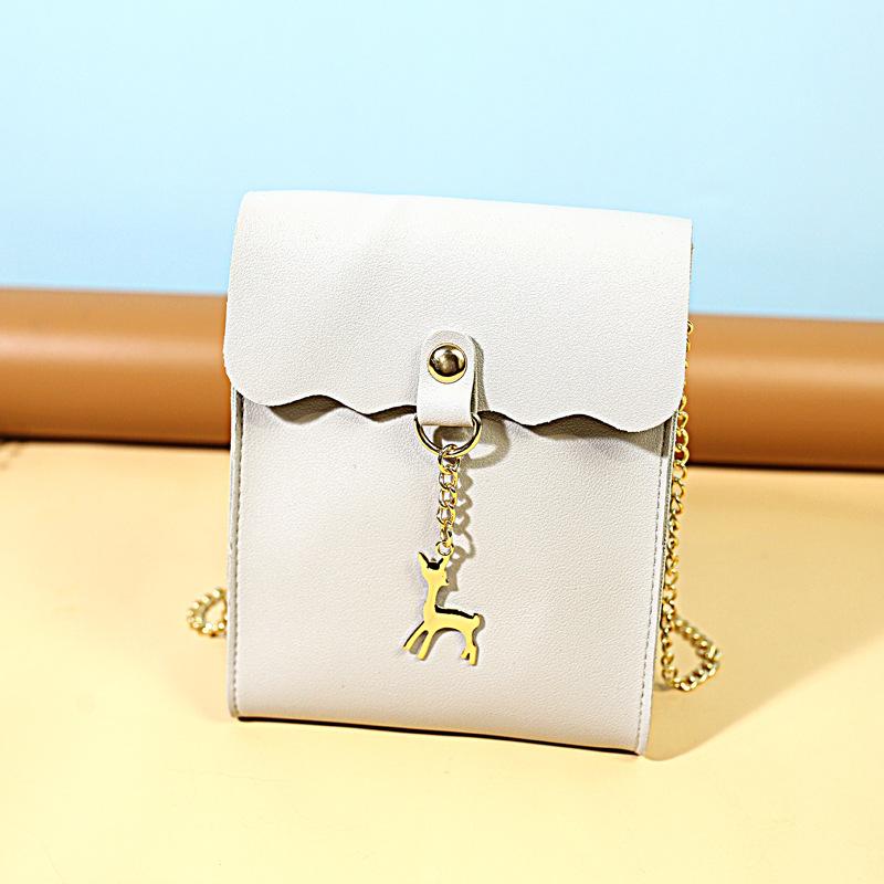 Fashion Deer Pendant Shoulder Messenger Bag New Mini Chain Mobile Phone Change Women's Bag
