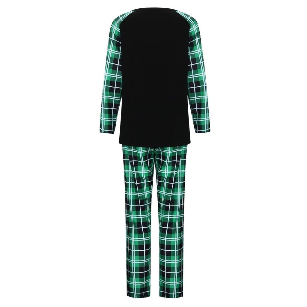 Print Cute Family Set Pajamas, Home Clothes, Family Set Long Sleeve Top Pants Set