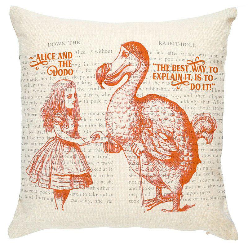 Elegant Alice In Wonderland Cushion Mad Hatter Pillow Perfect For Christmas Gift And Home Decoration