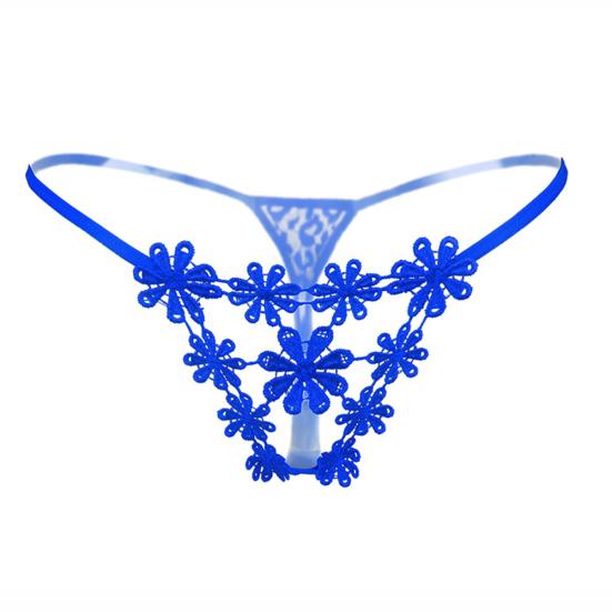 Sexy See Through Women Flower Hollow Low Rise Briefs Underwear T-back Gift