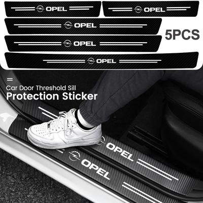 Carbon Fiber Car Door Threshold Protector Stickers Waterproof For Astra J G Insignia Corsa D Vectra C Zafira a Auto Gadgets