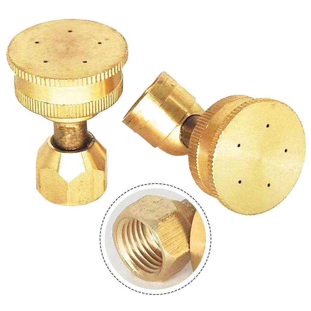 Adjustable 5 Hole Garden Sprinkler Brass Sprayer Nozzle Easy Installation