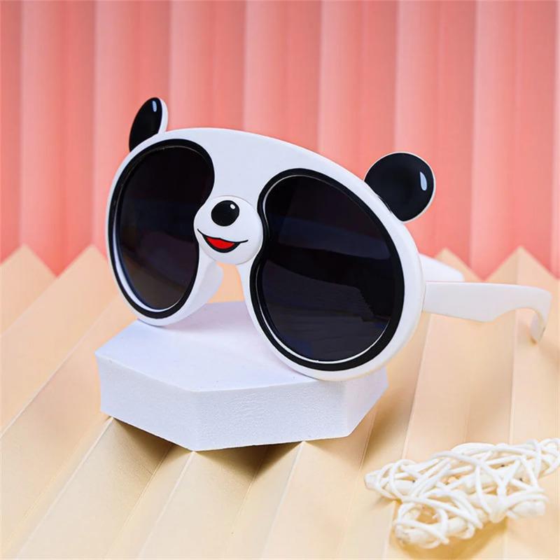 Funny Panda Sunglasses Cute Cartoon UV400 Protection Silicone Kids Sun Glasses For Boys Girls Outdoor Shades