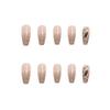24 Stück Künstliche Nägel, zum Tragen von Nägeln, abnehmbare Nagelpflaster, Nagelpflaster, Nagelpflaster, Nagelpflaster, fertige Nagelpflaster