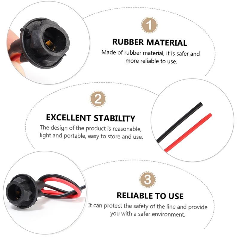 Automobiles Accessories Diamond-shaped Lamp Holders Instrument Light Sockets Bulb Light Cord Turning Universal Sockets