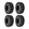 4Pcs Rubber Tires Strong Grip Non Slip Durable Easily Install Replacement Tire for SCX10 for SCX10III