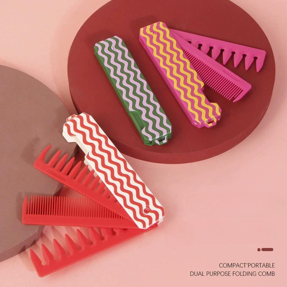 Multifuncional Folding Hair Comb Portable Wide Tooth Oil Head Comb Barber Men Beard Combs Pocket Travel Hair Brush Styling Tools