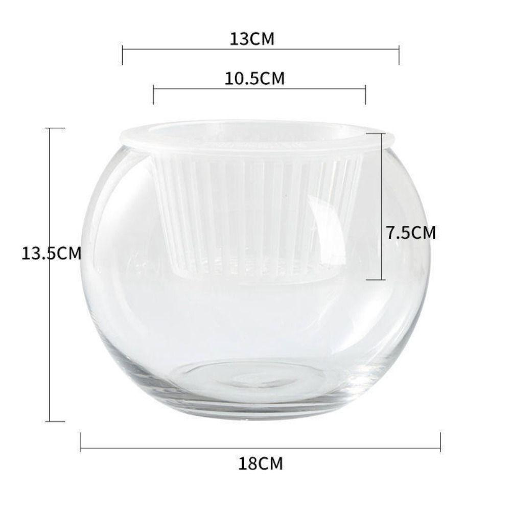 Glass Water-absorbing Flower Pot Visible Water Level Self Watering Hydroponic Planter Garden Supplies Water Planting Pots