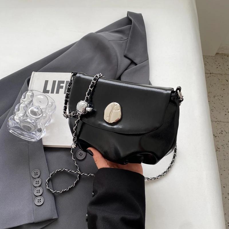 

Маленькая квадратная сумка через плечо с цепочкой для женщин, коричневая, ретро, универсальная, высококачественная, сумка через плечо для мобильного телефона, новая