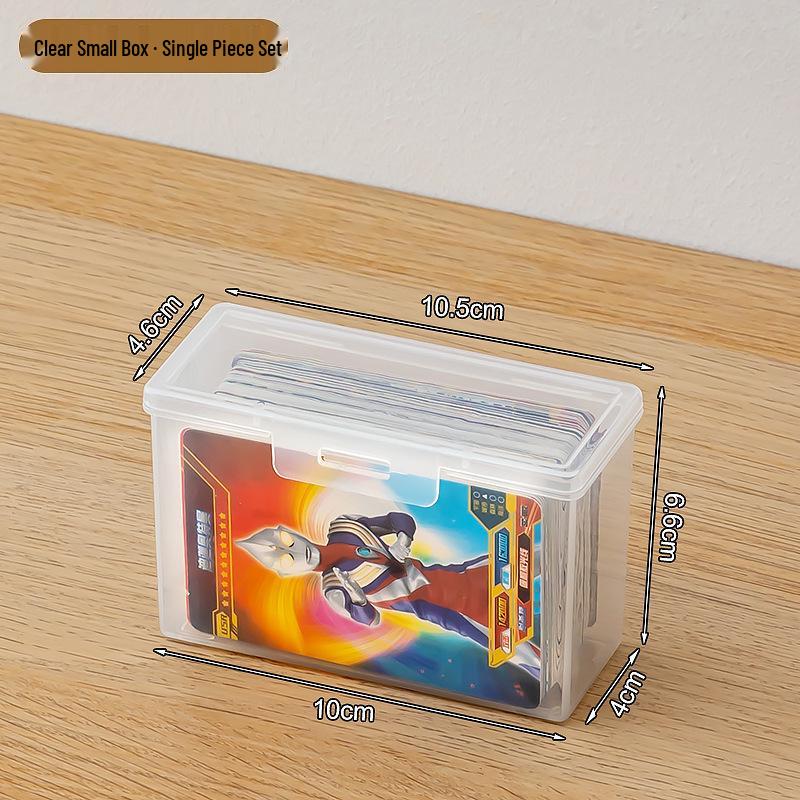 Transparent Children s Card & Coin Organizer with Lid - Dustproof Yu-Gi-Oh! Ultraman Storage Box