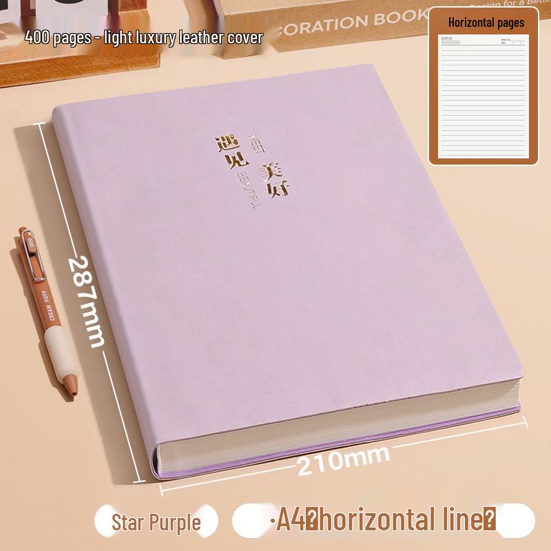 Extra Thick A4 Notebook for Students - Large, Simple Design for High School & University