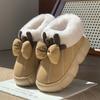 Fashion Women Indoor Fluffy Slippers Winter Warm Shoes Soft Faux Fur Thick Sole Light Weight Anti-slip Couples Home Floor Slipper