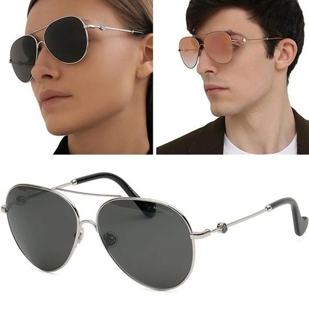 Sunglasses ML0168 Mirror Polarized Aviator Daily Fashion Oversized Silver Frame Gold Frame