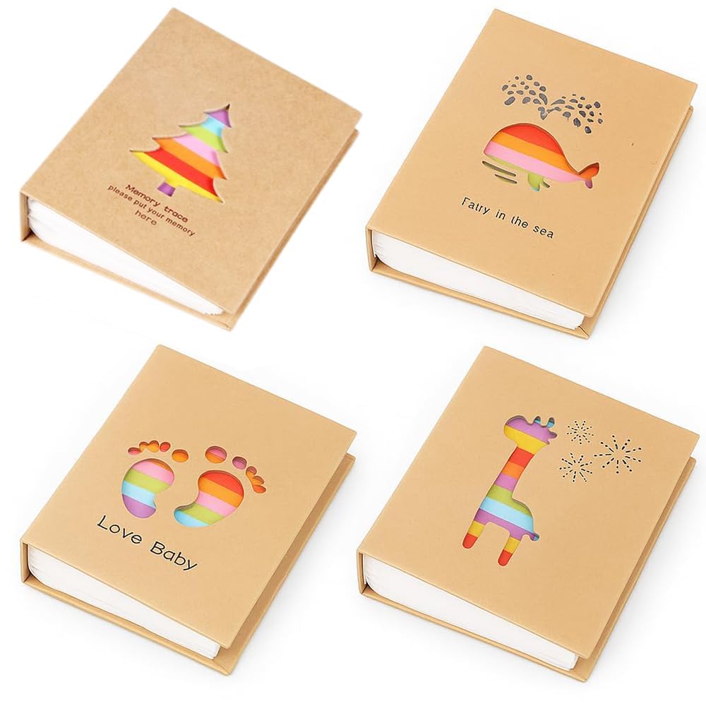 

Набор из 4 Фото Большой Вмещает 200 Фотографий на Милый Фото Вкладыш Альбомы для Записи Роста Ребенка, Вместимость, Альбом, Карманного Типа, Хранение, Тип, Ребенок,