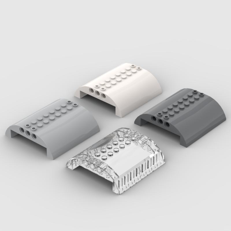 

*Наклон 8 x 8 x 2 Изогнутый Двойной* D216 2 шт. DIY развивающий блок кирпичная деталь №. 54095 Подходит Для С Другими Сборочными Частями белый