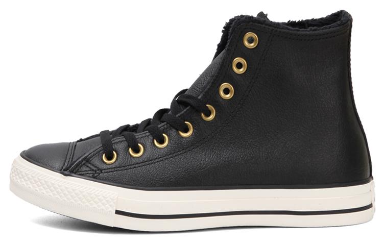 Herren Sneaker Converse Chuck Taylor All Star 'Schwarz Leder Gold' 36 black
