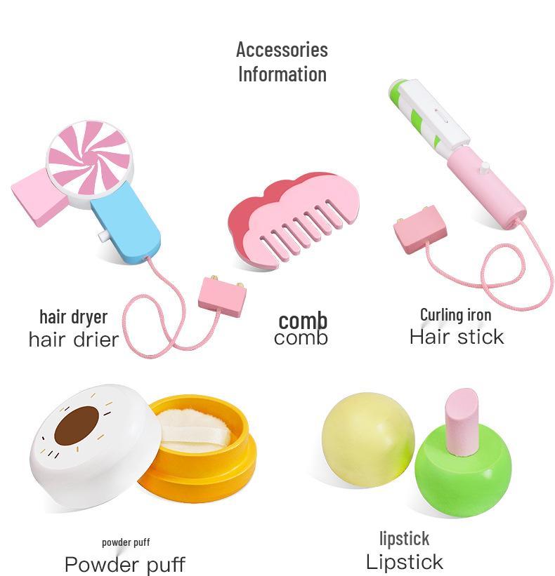 Rainbow Princess Makeup Table & Playset for Girls