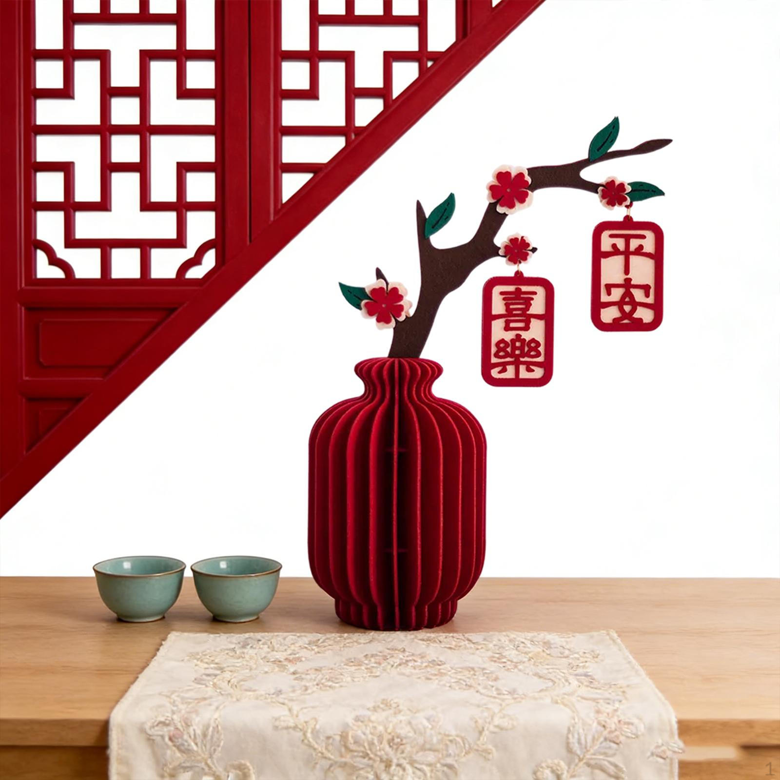 

Декоративна ваза на Китайський Новий рік Стільниковий центральний елемент Декор на Свято Весни для Офісу Весілля Style C